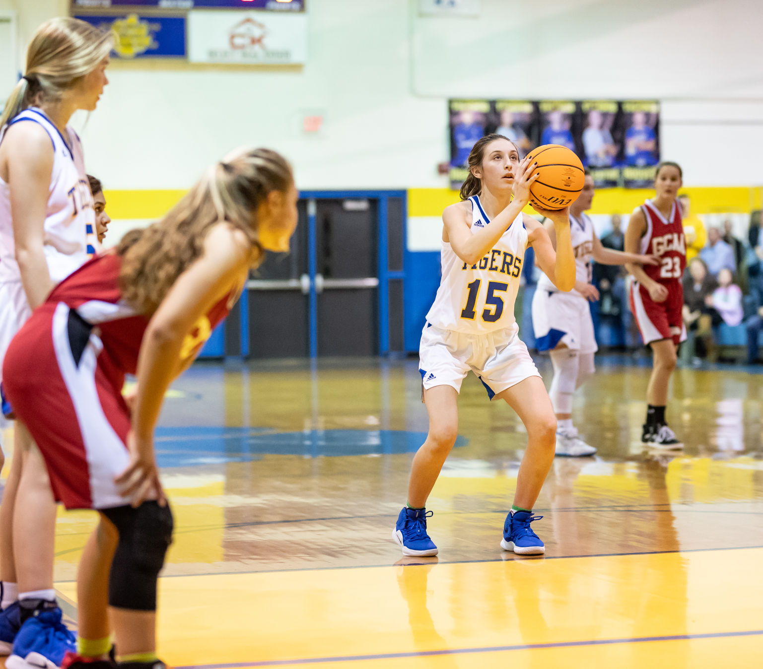 Friday night basketball action